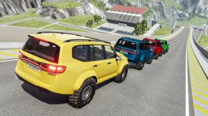 Эпические прыжки на скоростном автомобиле – BeamNG Drive