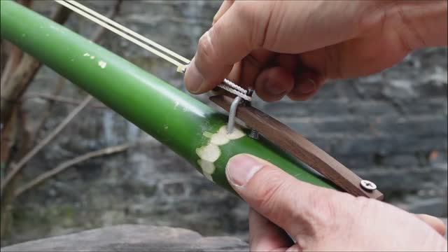 Овладение техникой стрельбы из бамбуковой рогатки смотреть онлайн