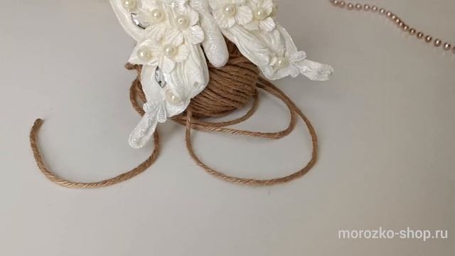 Елочное украшение БАБОЧКА ФЛОРИС кремовая, на клипсе, 12 см 1051756-1 смотреть онлайн