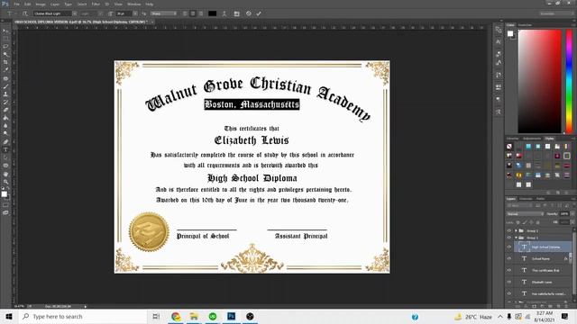 How To Edit Your PDF Certificate File using Photoshop смотреть онлайн