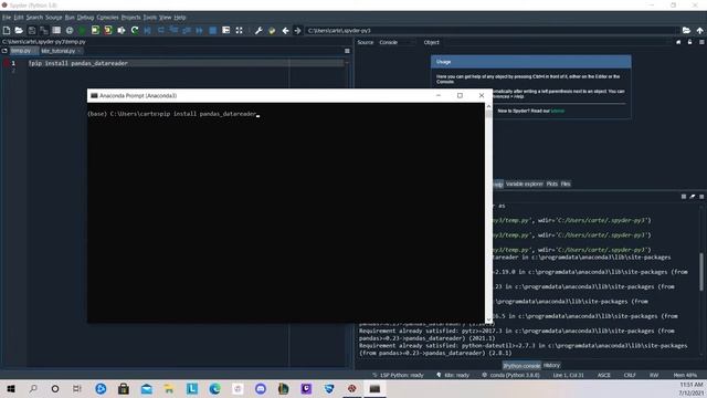 How to Install Pandas Datareader on Spyder - Fixing Module Not Found Error for Pandas Datareader! смотреть онлайн