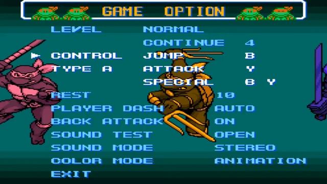 TMNT 4 - Turtles in Time Cheat codes for Super Nintendo (SNES) - Extra Lives - Theme Song Remix смотреть онлайн