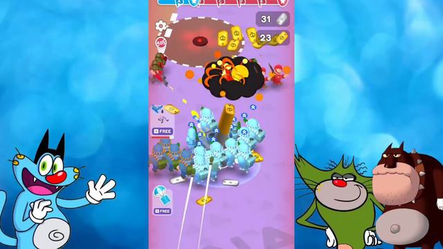 Oggy And Jack try to Max Level in Army Commander Game 😱 Oggy Game Part-12 (All Levels) смотреть онлайн