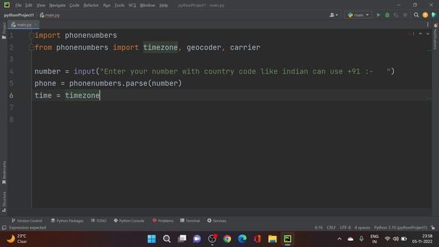 Track Phone Number Location Using Python | Python Project for College Students смотреть онлайн