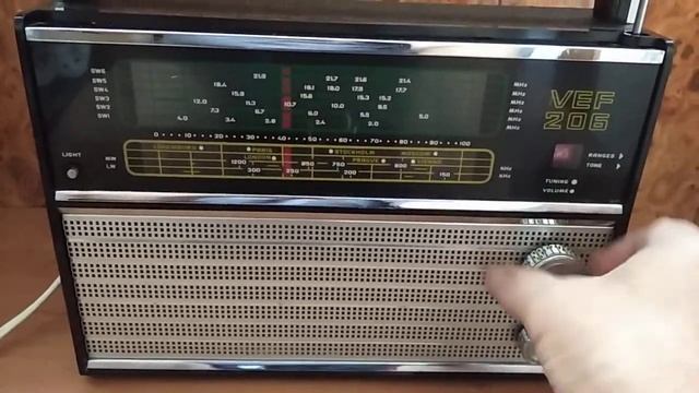 ВЭФ-206 VEF-206 приемник экспортный СССР видео работы