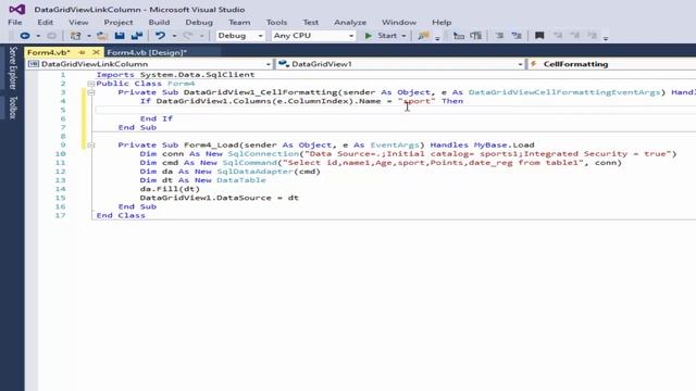 Programming VB.net: Change backcolor cell null or empty value from SQL database in Datagridview смотреть онлайн