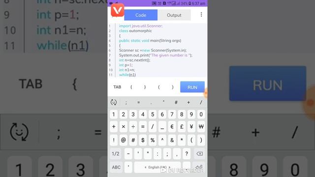 Java Program to check weather the given number is "Automorophic number or not." смотреть онлайн