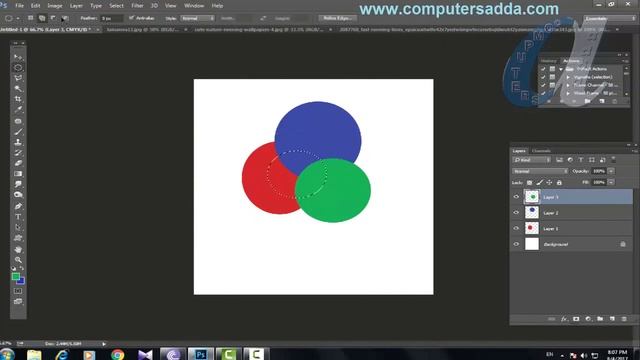 Photoshop CC Tutorials in Telugu 33|| Copy Merged & Photo Modification Options || computersadda.com смотреть онлайн