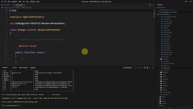 Belajar Presenter Routes dan ResourcePresenter di CI4 [13] смотреть онлайн