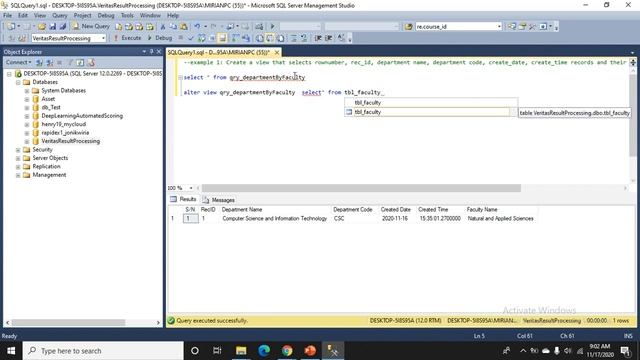 SQL Views смотреть онлайн
