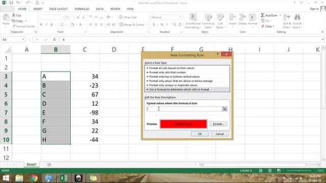 How to highlight the maximum absolute value in MS Excel смотреть онлайн