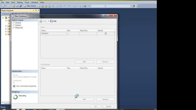 Microsoft SQL2012 Management Studio How to Create Database смотреть онлайн