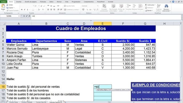 Funciones Basicas de Excel 2010 смотреть онлайн