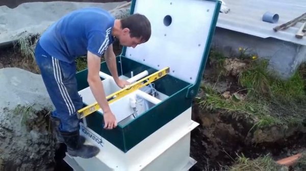 Монтаж септика Юнилос, Астра 3