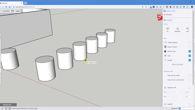 GETTING STARTED with SketchUp Free - Lesson 3 - Components, Copies, and Curves смотреть онлайн
