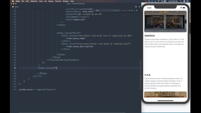 Card component animated with React Native and ZStyle - part 1 смотреть онлайн