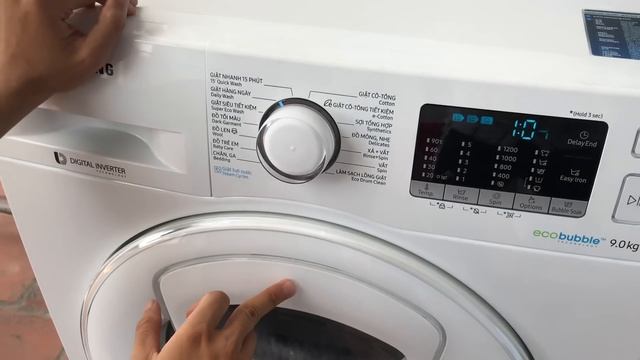 Hướng dẫn sử dụng máy giặt cửa trước Samsung Eco Bubble 9kg смотреть онлайн