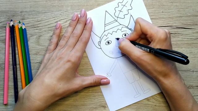 Познавательное рисование для детей с KIDS CLUB ARTY. Видеоурок. Простой рисунок. Бен смотреть онлайн