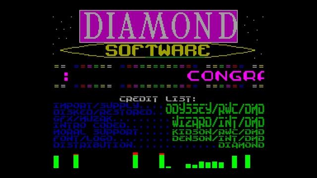 ISS Crack Intro - Diamond Software [#zx spectrum] смотреть онлайн