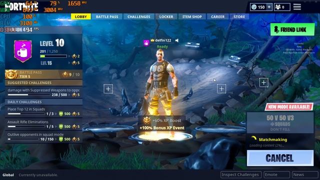 Fortnite with the GT 1030 & the Intel core 2 duo 2.4ghz смотреть онлайн