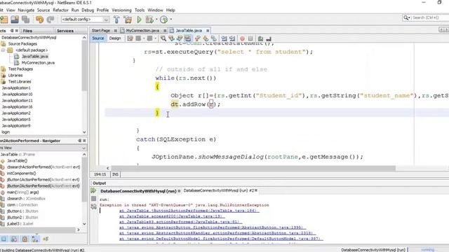 Show Record in Java Table Part-II смотреть онлайн
