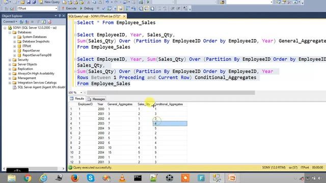 Rows Unbounded Preceding, Following in SQL Server смотреть онлайн