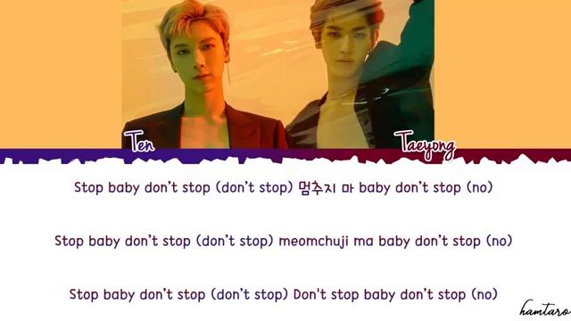 NCT U 'BABY DON'T STOP' Lyrics Color Coded Han Rom Eng смотреть онлайн
