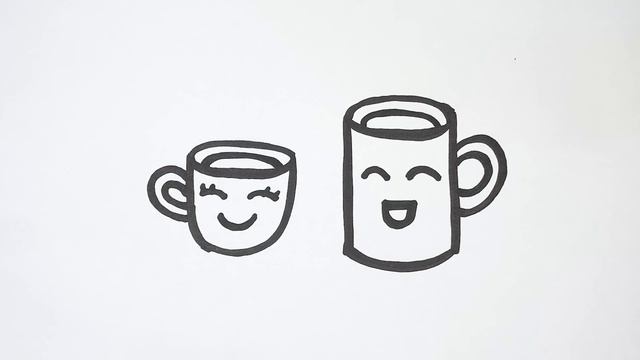 Coffee Cup Drawing, Coloring for Kids, Toddlers | How to Draw Coffee Cup смотреть онлайн