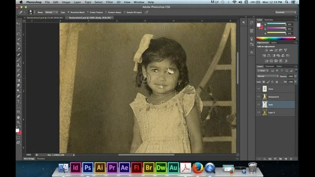 Speed Photo Restoration using Adobe Photoshop смотреть онлайн