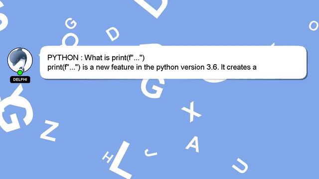 PYTHON : What is print(f"...") смотреть онлайн