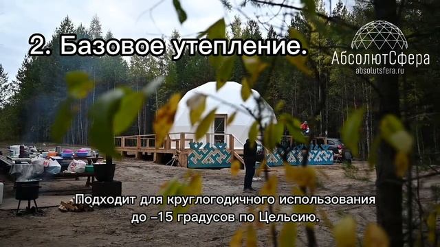 Варианты утепления геокупола / Летний сферический шатер / Зимний геокупол смотреть онлайн