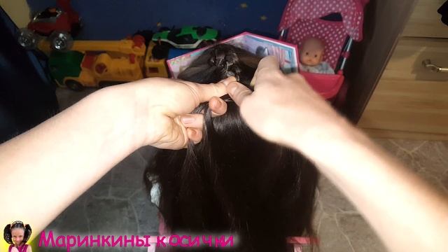 ?Оригинальная прическа для девочки? | Коса из пяти прядей | Какую прическу сделать в школу? смотреть онлайн