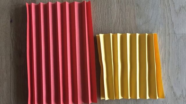 Детская поделка аппликация - грибы из бумажных гармошек