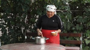 Жарма-талкандан жасалган кыргыздын улуттук суусундугу// Көрөңгө