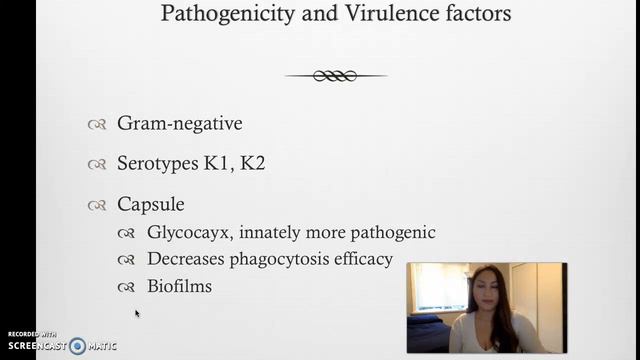 Klebsiella spp. Presentation