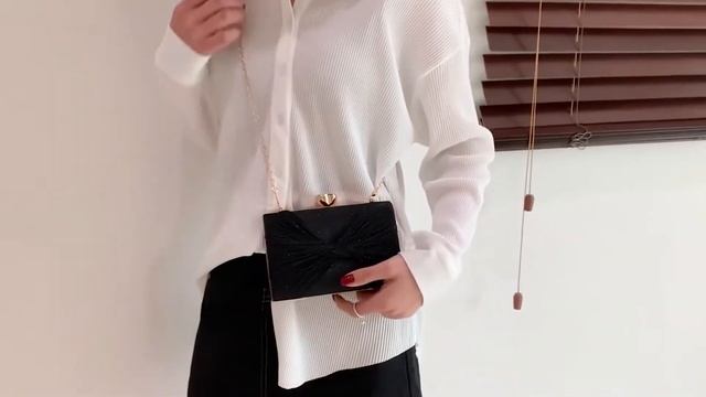 Элегантный вечерний женский клатч через плечо на цепочке Lara gold смотреть онлайн