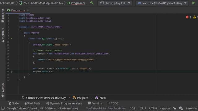 How to find find the Most Popular videos with YouTube API C# смотреть онлайн