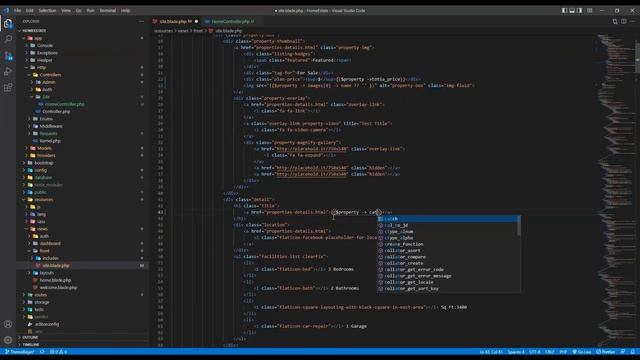 18 - Complete Real Estate Web Application using PHP with Laravel : Site Properties part 1 . смотреть онлайн