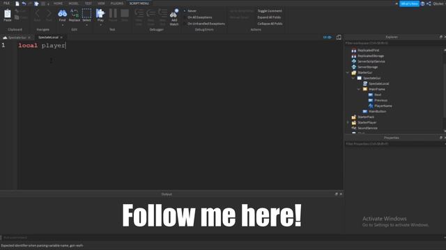 How to make Spectate GUI in Roblox Studio смотреть онлайн