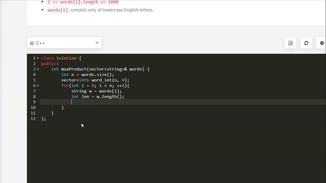 Maximum Product of Word Lengths | LeetCode 318 | C++, Python смотреть онлайн