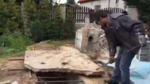 Как одному передвинуть бетонную плиту