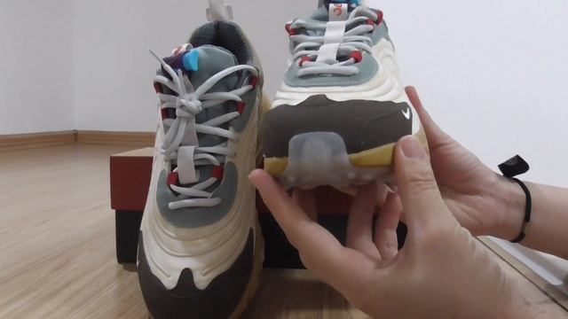 First Impression: Travis Scott Nike Air Max 270 React Cactus Jack CT2864-200 смотреть онлайн