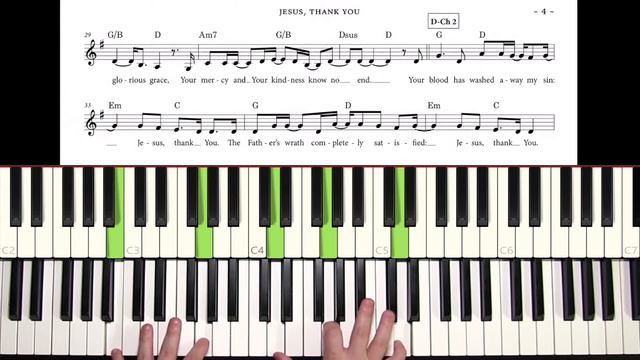 Step-by-Step Piano: "Jesus, Thank You" смотреть онлайн