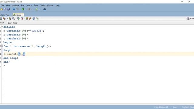 Oracle PL SQL - Palindrom - Vusale Babayeva смотреть онлайн