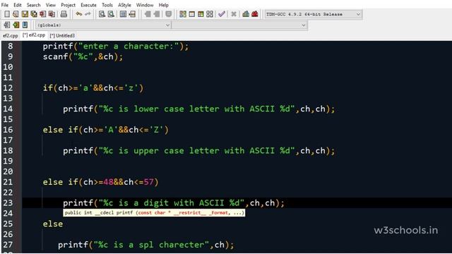 else if Statement in C - W3schools.in смотреть онлайн