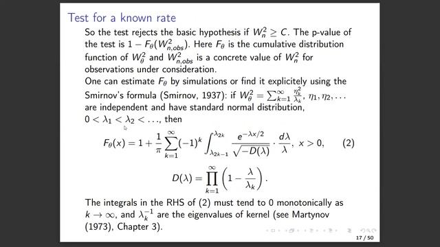 Предельные теоремы для прямого и обратного процессов числа разных элементов в бескон. урновой схеме смотреть онлайн