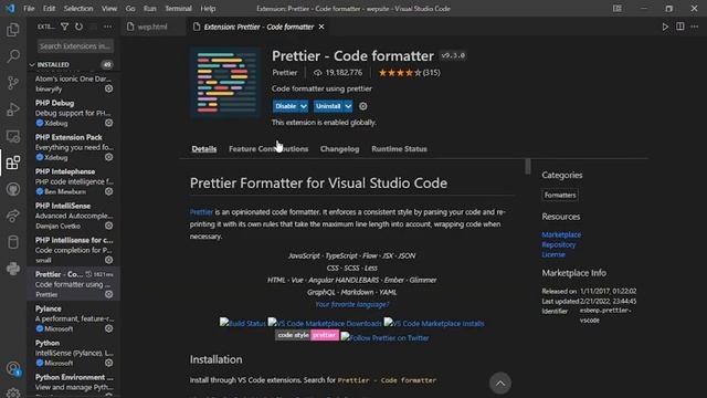 #Code formatting with Prettier( Code formatter )in Visual Studio code.. смотреть онлайн