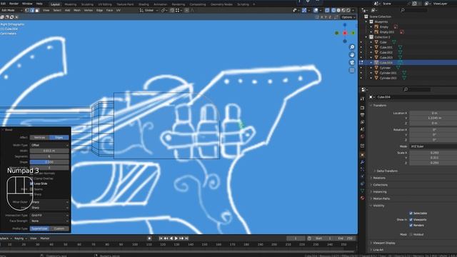 Моделирование арбалета в Blender - Блокинг смотреть онлайн