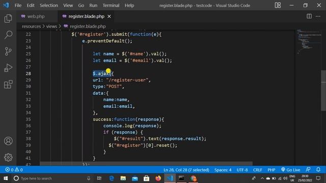 500 (Internal Server Error) ajax post error in laravel in Hindi | 500 Internal Server Error смотреть онлайн