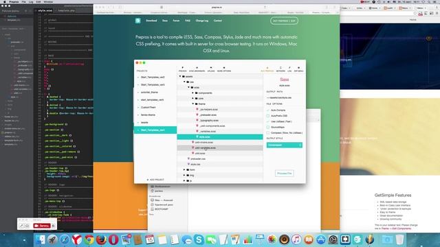 Prepros - компилятор файлов для front-end разработки смотреть онлайн